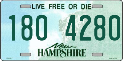 NH license plate 1804280