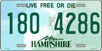 NH license plate 1804286