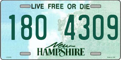 NH license plate 1804309
