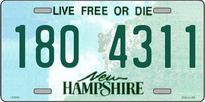 NH license plate 1804311