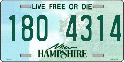 NH license plate 1804314