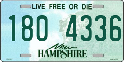 NH license plate 1804336