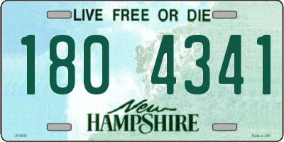 NH license plate 1804341