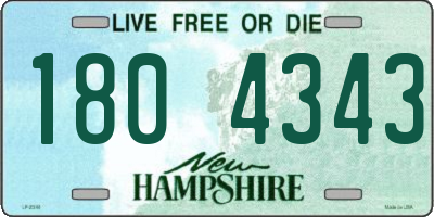NH license plate 1804343