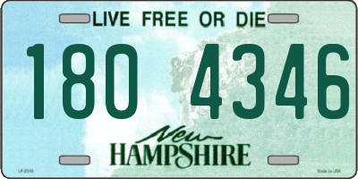 NH license plate 1804346