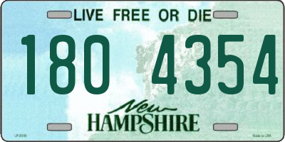 NH license plate 1804354