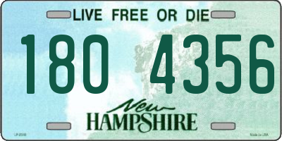 NH license plate 1804356