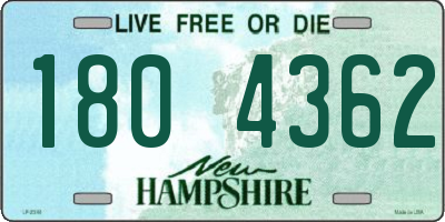 NH license plate 1804362