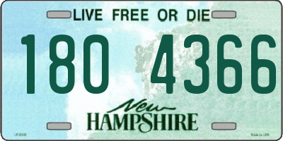 NH license plate 1804366