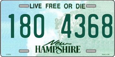 NH license plate 1804368