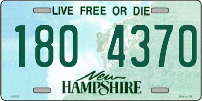NH license plate 1804370