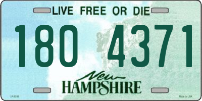 NH license plate 1804371