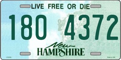 NH license plate 1804372