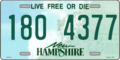 NH license plate 1804377