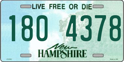 NH license plate 1804378