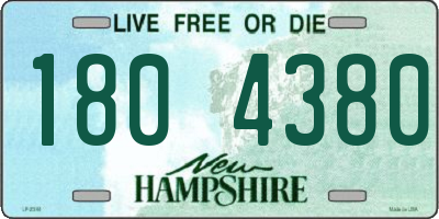 NH license plate 1804380