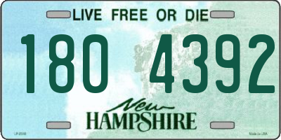NH license plate 1804392