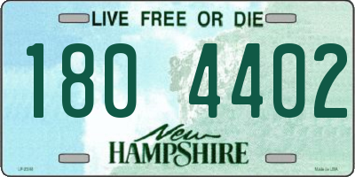 NH license plate 1804402