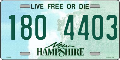 NH license plate 1804403
