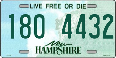NH license plate 1804432