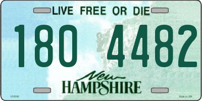 NH license plate 1804482