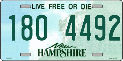 NH license plate 1804492