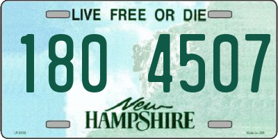 NH license plate 1804507