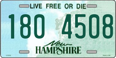 NH license plate 1804508
