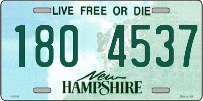 NH license plate 1804537