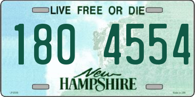 NH license plate 1804554