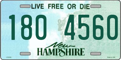 NH license plate 1804560