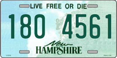 NH license plate 1804561