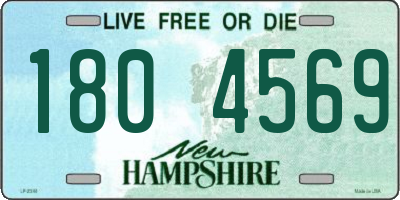 NH license plate 1804569