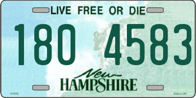 NH license plate 1804583
