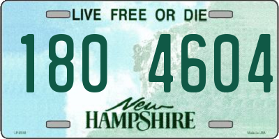 NH license plate 1804604