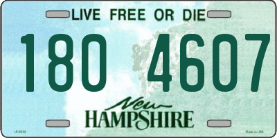 NH license plate 1804607
