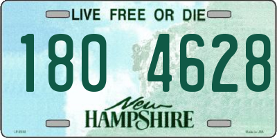 NH license plate 1804628