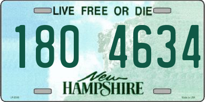 NH license plate 1804634