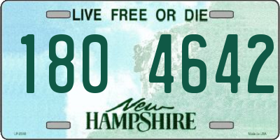 NH license plate 1804642