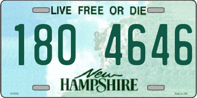NH license plate 1804646
