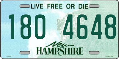 NH license plate 1804648