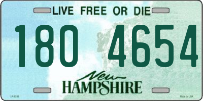 NH license plate 1804654