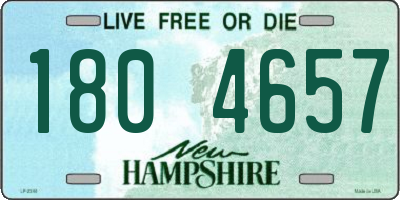 NH license plate 1804657