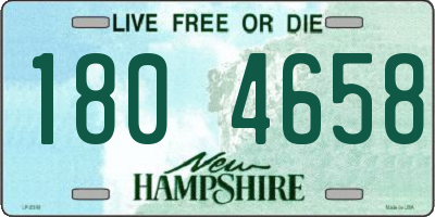 NH license plate 1804658