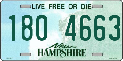 NH license plate 1804663