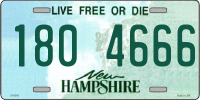 NH license plate 1804666