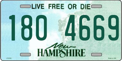 NH license plate 1804669