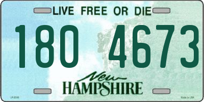 NH license plate 1804673