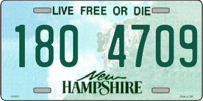 NH license plate 1804709