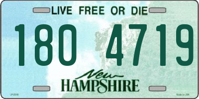 NH license plate 1804719